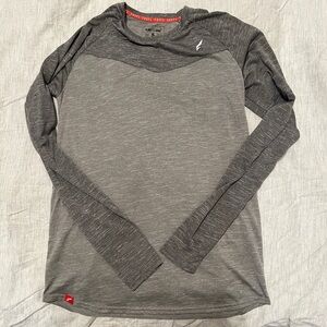 Flag nor fail - men’s tek gear long sleeve - gray - small